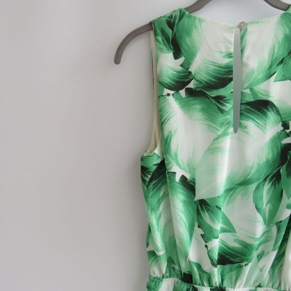 Show Me Your Mumu Womens Size Small Riri Green Tropical Floral Print Romper - Picture 13 of 15